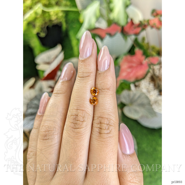 0.87 Ct.Tw. Orange Madeira Citrine Pair from Brazil