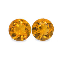 0.93 Ct.Tw. Round Madeira Citrine Pair