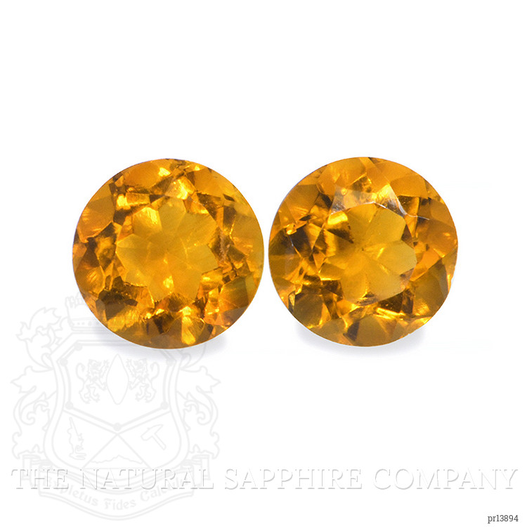 0.93 Ct.Tw. Orange Madeira Citrine Pair from Brazil