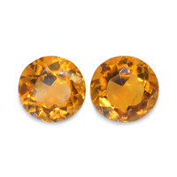 0.91 Ct.Tw. Round Madeira Citrine Pair