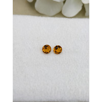 0.91 Ct.Tw.Total Carat Weight Orange Madeira Citrine Pair from Brazil Life Style
