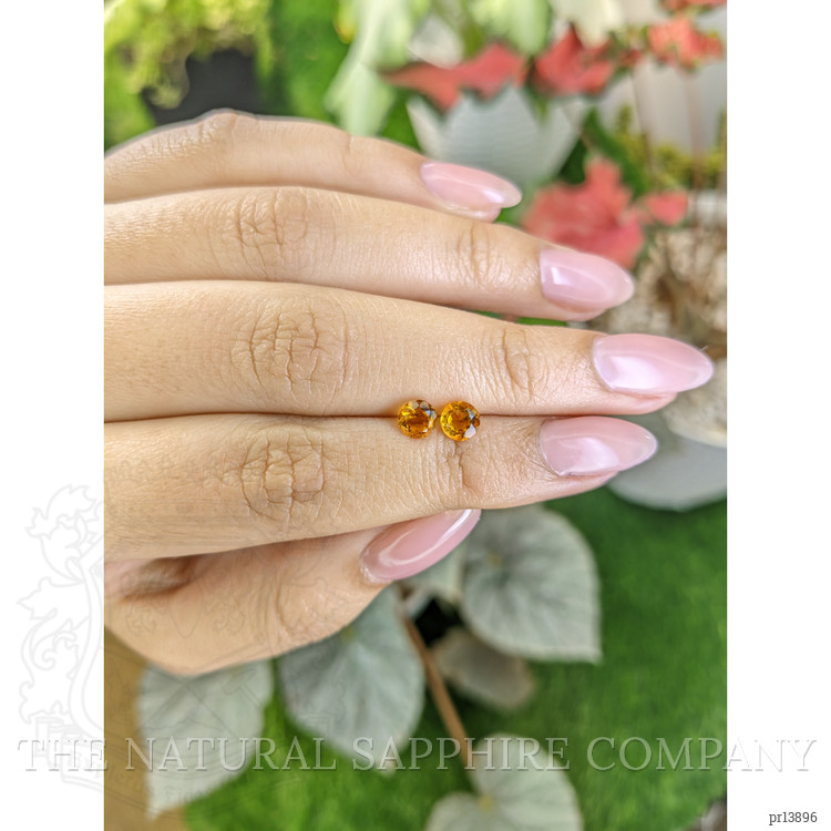 0.94 Ct.Tw. Yellowish Orange Madeira Citrine Pair from Brazil