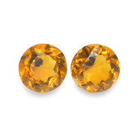 0.88 Ct.Tw. Round Madeira Citrine Pair