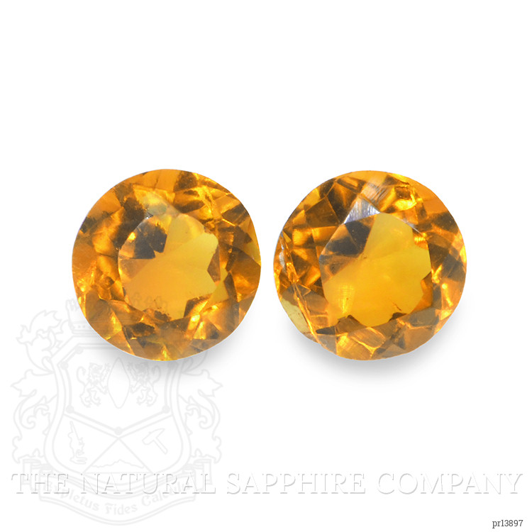 0.88 Ct.Tw. Orange Madeira Citrine Pair from Brazil