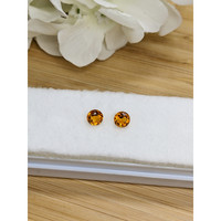0.88 Ct.Tw.Total Carat Weight Orange Madeira Citrine Pair from Brazil Life Style