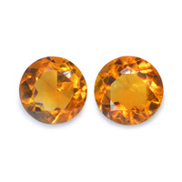 0.84 Ct.Tw. Round Madeira Citrine Pair