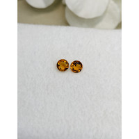 0.84 Ct.Tw.Total Carat Weight Yellowish Orange Madeira Citrine Pair from Brazil Life Style