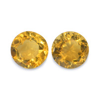 0.89 Ct.Tw. Round Madeira Citrine Pair