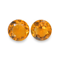 0.90 Ct.Tw. Round Madeira Citrine Pair