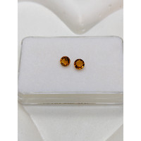 0.90 Ct.Tw.Total Carat Weight Orange Madeira Citrine Pair from Brazil Life Style