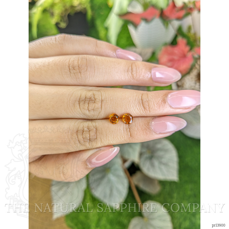 0.90 Ct.Tw. Orange Madeira Citrine Pair from Brazil