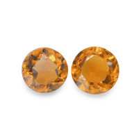 0.84 Ct.Tw. Round Madeira Citrine Pair