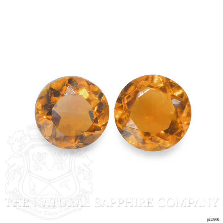 0.84 Ct.Tw. Orange Madeira Citrine Pair from Brazil