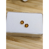 0.88&nbsp;Ct.Tw.Total Carat Weight Yellowish Orange Madeira Citrine Pair from Brazil Life Style