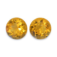 0.87 Ct.Tw. Round Madeira Citrine Pair