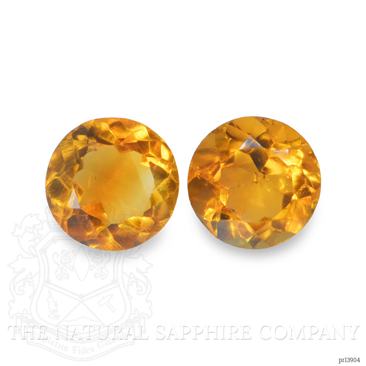 0.78 Ct.Tw. Orange Madeira Citrine Pair from Brazil