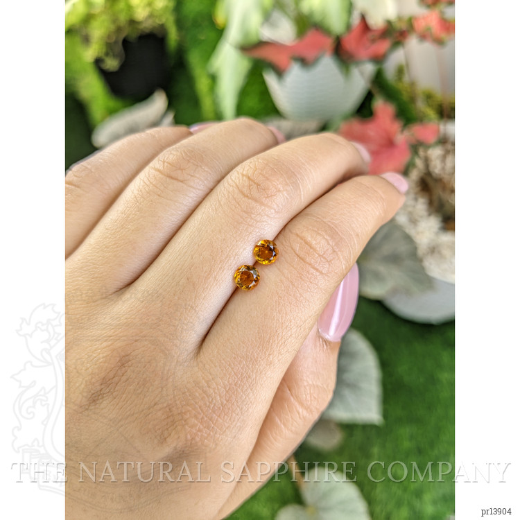 0.78 Ct.Tw. Orange Madeira Citrine Pair from Brazil