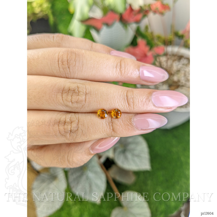 0.78 Ct.Tw. Orange Madeira Citrine Pair from Brazil