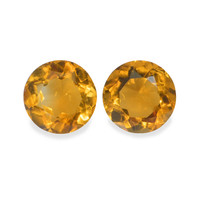 0.86 Ct.Tw. Round Madeira Citrine Pair