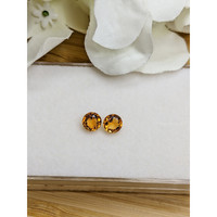 0.86 Ct.Tw.Total Carat Weight Yellowish Orange Madeira Citrine Pair from Brazil Life Style