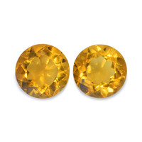 0.88 Ct.Tw. Round Madeira Citrine Pair