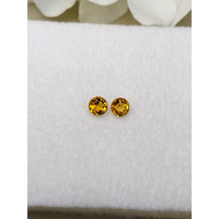 0.88 Ct.Tw.Total Carat Weight Yellowish Orange Madeira Citrine Pair from Brazil Life Style