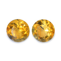 1.00 Ct.Tw. Round Madeira Citrine Pair
