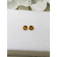 1.00&nbsp;Ct.Tw.Total Carat Weight Yellowish Orange Madeira Citrine Pair from Brazil Life Style