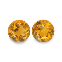 0.90 Ct.Tw. Round Madeira Citrine Pair
