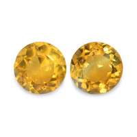 0.88 Ct.Tw. Round Madeira Citrine Pair