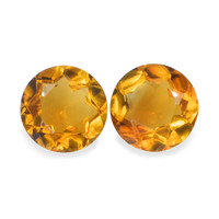 0.78 Ct.Tw. Round Madeira Citrine Pair