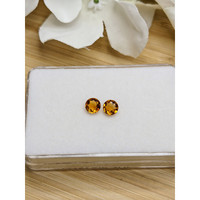 0.78&nbsp;Ct.Tw.Total Carat Weight Brownish Orange Madeira Citrine Pair from Brazil Life Style