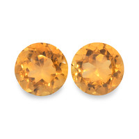 0.92 Ct.Tw. Round Madeira Citrine Pair