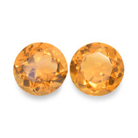 0.90 Ct.Tw. Round Madeira Citrine Pair