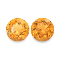 0.98 Ct.Tw. Round Madeira Citrine Pair