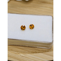 0.98&nbsp;Ct.Tw.Total Carat Weight Yellowish Orange Madeira Citrine Pair from Brazil Life Style