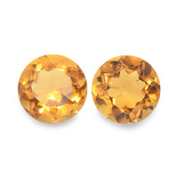 0.87 Ct.Tw. Round Madeira Citrine Pair