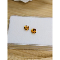 0.87&nbsp;Ct.Tw.Total Carat Weight Yellowish Orange Madeira Citrine Pair from Brazil Life Style