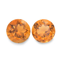 0.97 Ct.Tw. Round Madeira Citrine Pair