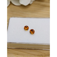 0.97&nbsp;Ct.Tw.Total Carat Weight Reddish Orange Madeira Citrine Pair from Brazil Life Style