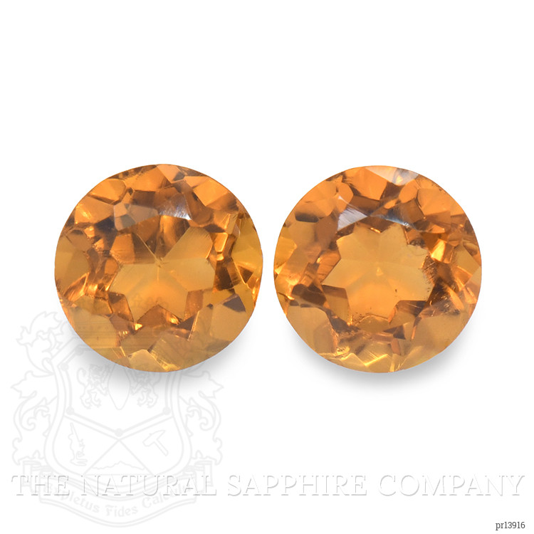 0.95 Ct.Tw. Orange Madeira Citrine Pair from Brazil