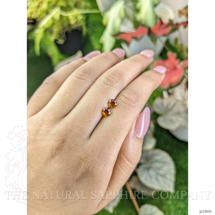 0.95 Ct.Tw. Orange Madeira Citrine Pair from Brazil