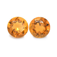 0.92 Ct.Tw. Round Madeira Citrine Pair