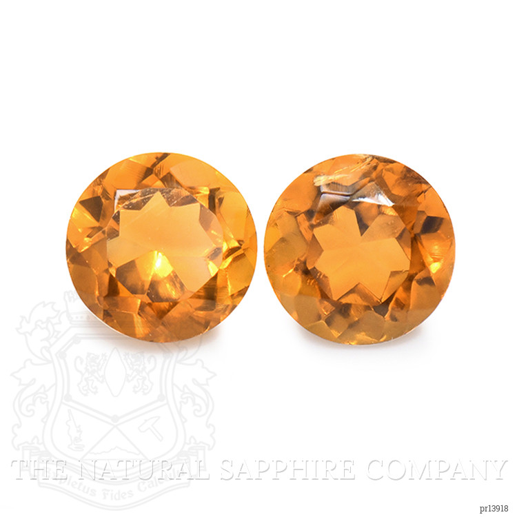 0.92 Ct.Tw. Orange Madeira Citrine Pair from Brazil