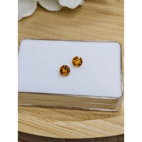 0.92 Ct.Tw.Total Carat Weight Orange Madeira Citrine Pair from Brazil Life Style
