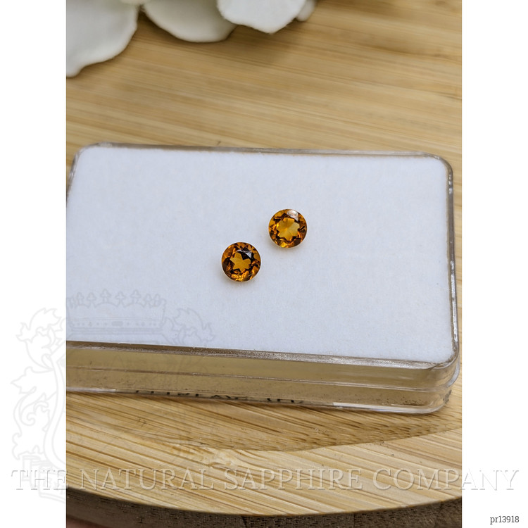 0.92 Ct.Tw. Orange Madeira Citrine Pair from Brazil
