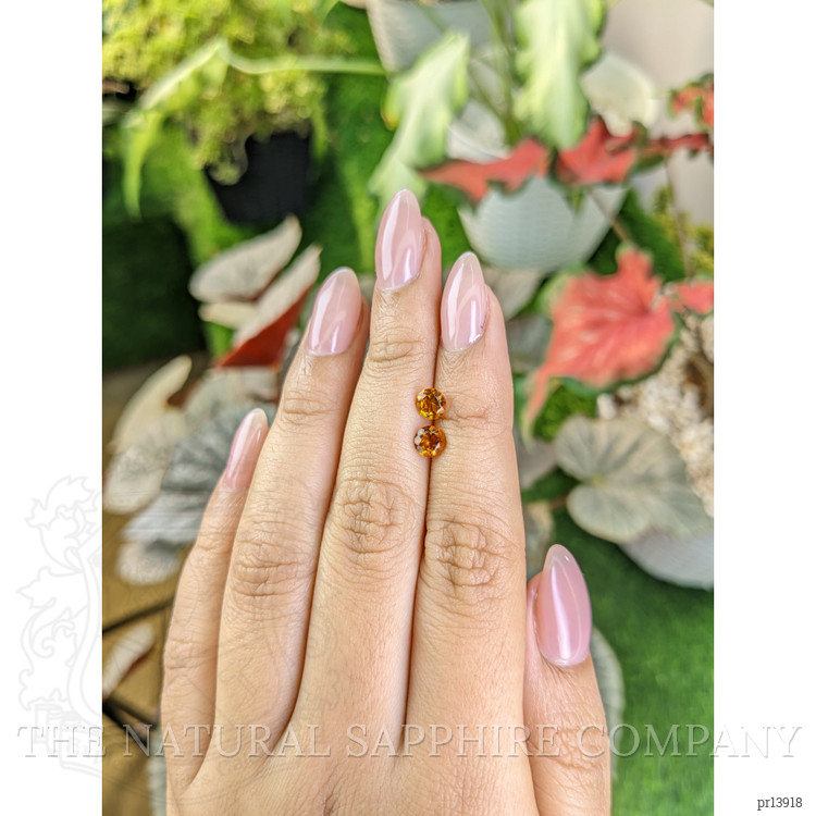 0.92 Ct.Tw. Orange Madeira Citrine Pair from Brazil