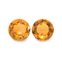 0.87 Ct.Tw. Round Madeira Citrine Pair