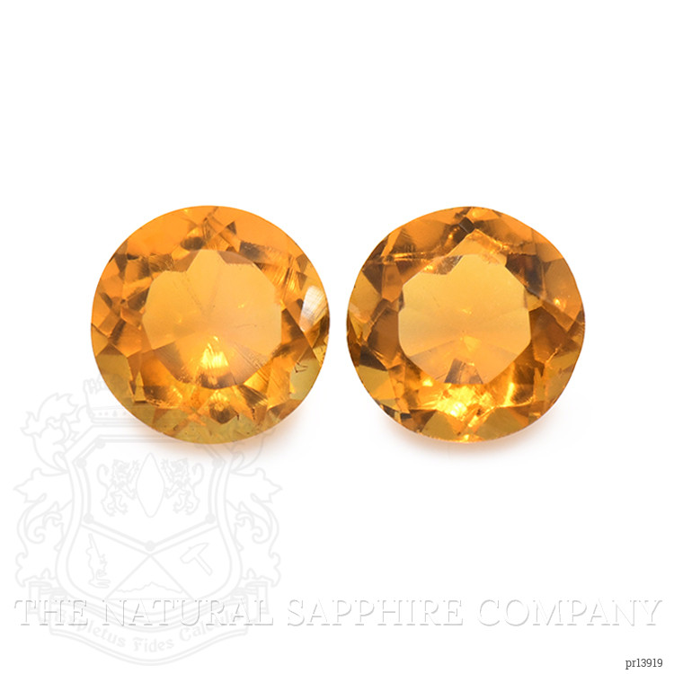 0.87 Ct.Tw. Orange Madeira Citrine Pair from Brazil
