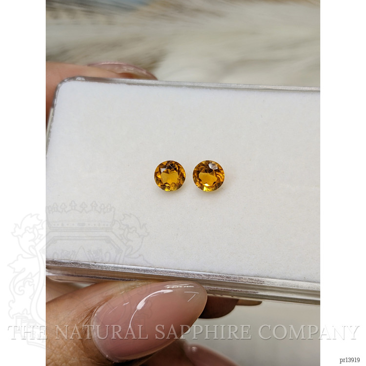 0.87 Ct.Tw. Orange Madeira Citrine Pair from Brazil